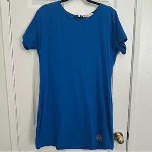 Michael Kors Grecian Blue Shirt Dress | Size Large
